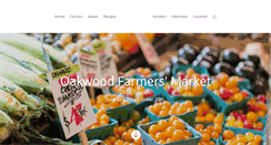 Desktop Screenshot of oakwoodfarmersmarket.org